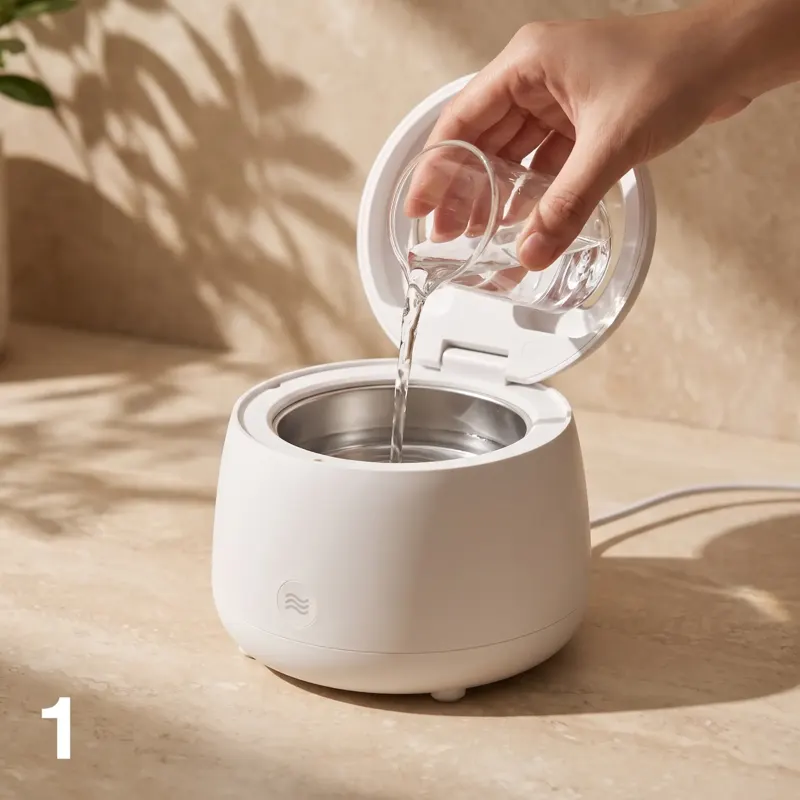 Fill it with cool water