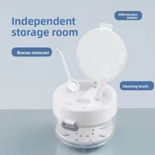 3-in-1 travel care case with braces remover and cleaning brush
